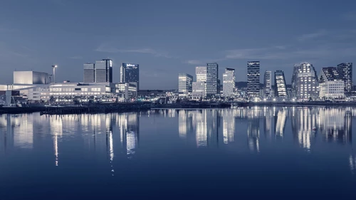 Oslo city skyline